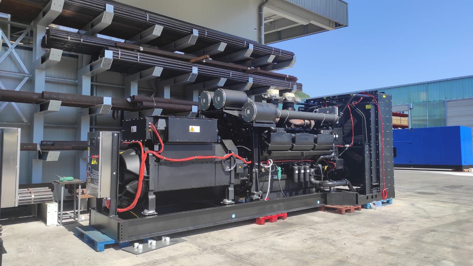 3 × parallel medium-voltage generator sets 3000 kVA 6 kV with Cummins diesel engines and Stamford alternators