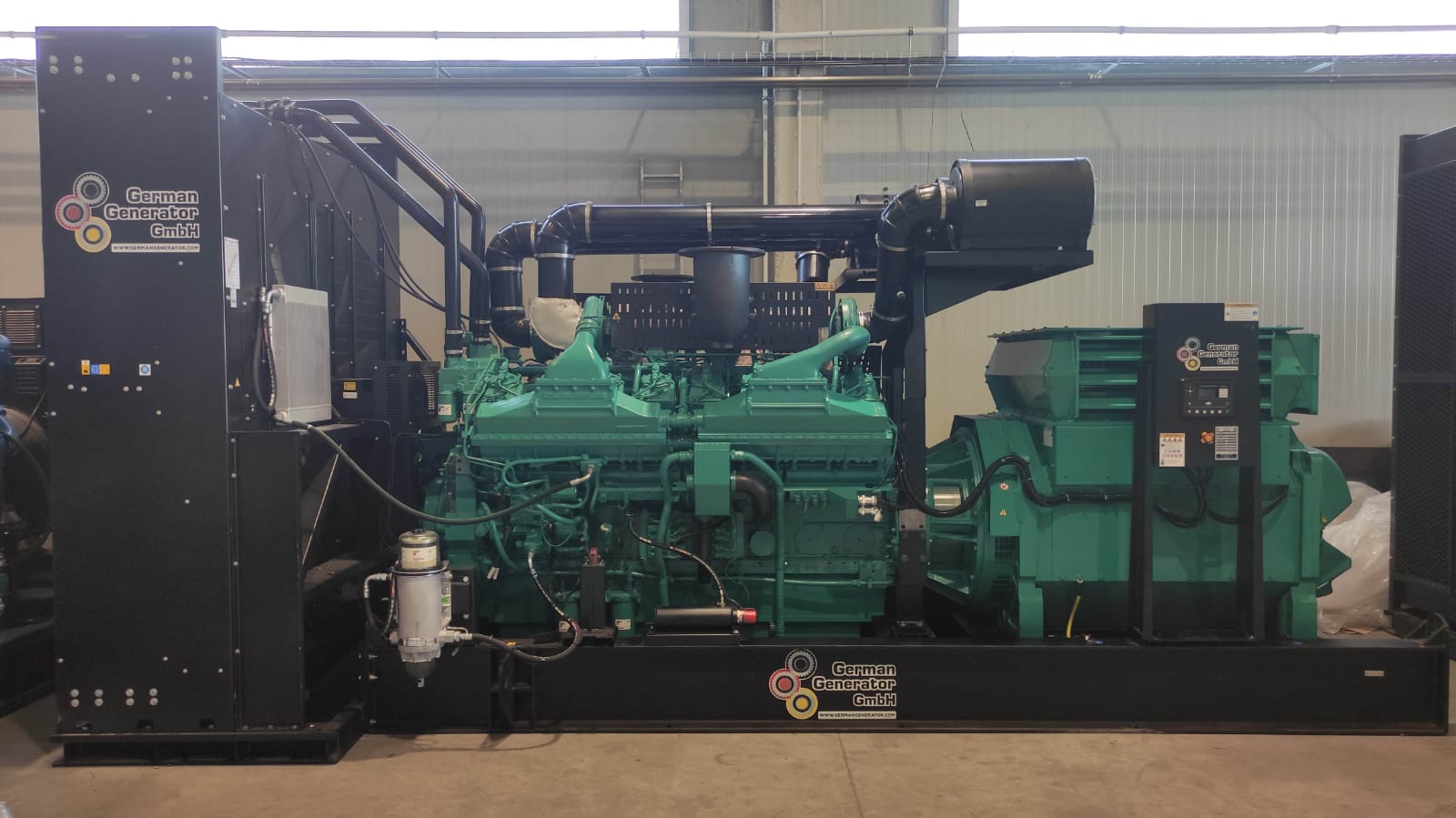 3 × parallel generator sets 2750 kVA with Cummins diesel engine and Stamford alternator